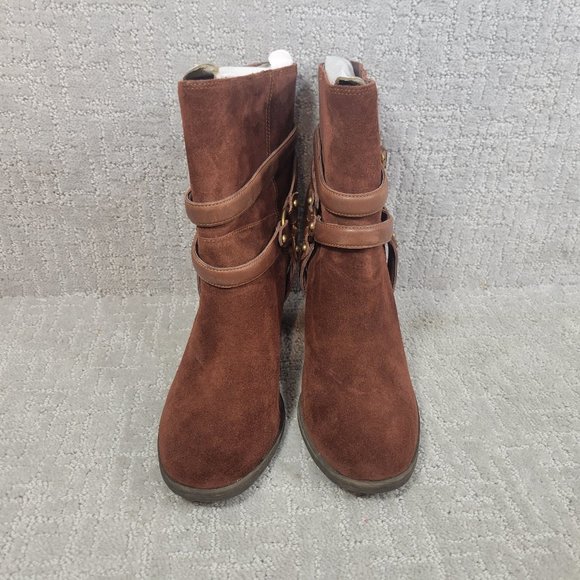 UGG Australia Dandridge Brown Mahogany Ankle Boots Women's Size US 5, 12 NEW - Picture 2 of 11